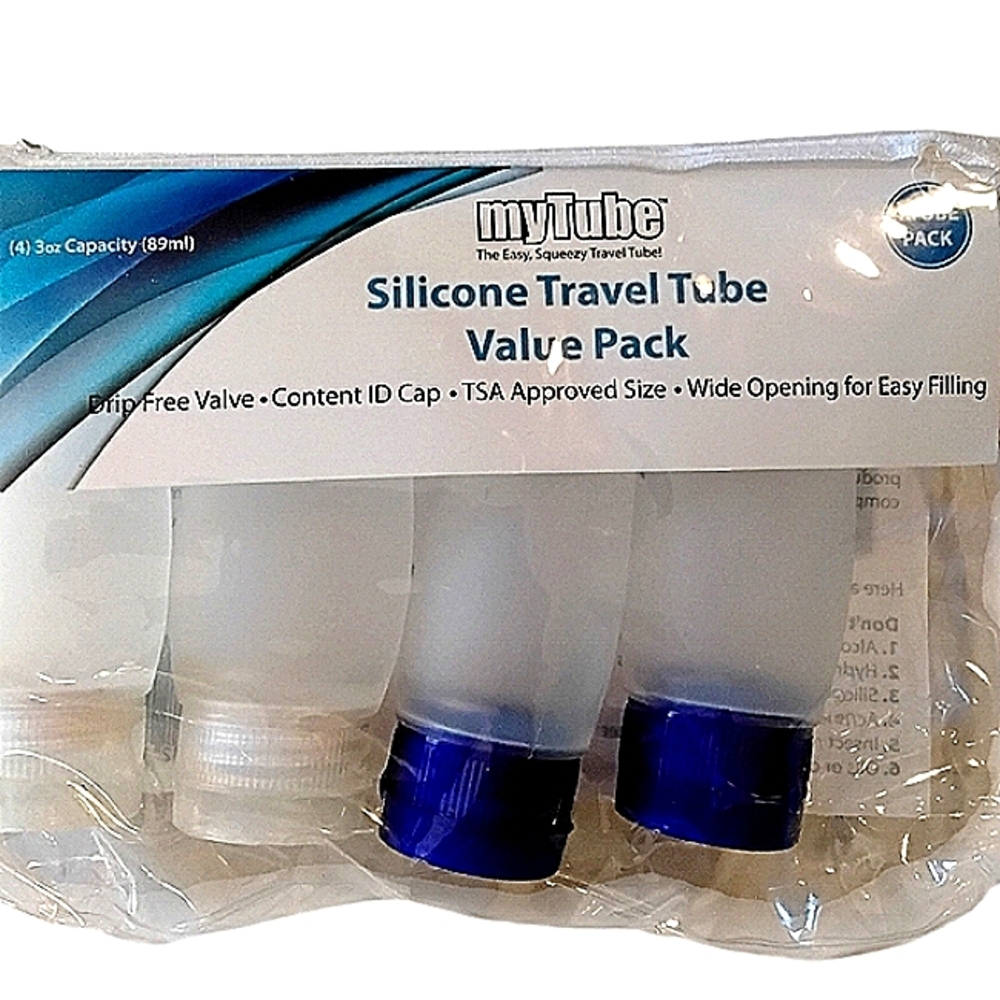 MyTube Travel Tube's Value Pack Of Four TSA Compliant